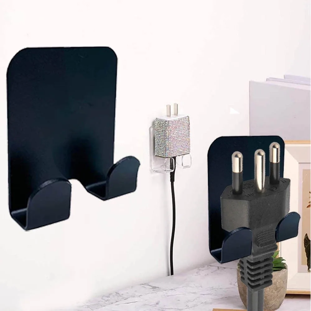 Gancho Adesivo Multiuso Tomada Plug Organizador Cozinha Sala
