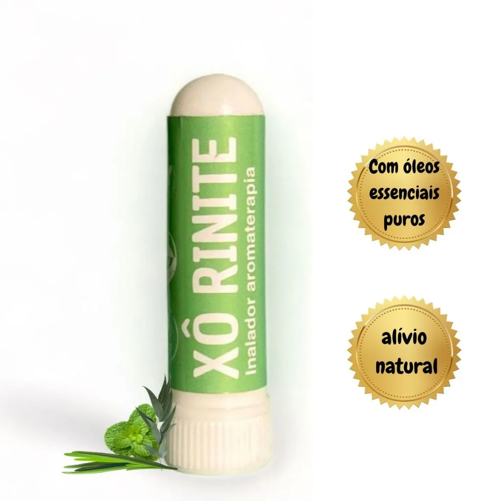 Inalador aromaterapia óleos essenciais - eucalipto, alecrim e hortelã pimenta