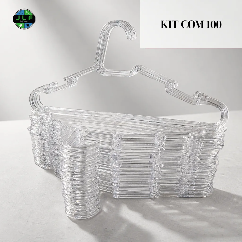 KIT 100 CABIDES ADULTO ACRILICO TRANSPARENTE RESISTENTE MULTIFUNCIONAL REFORÇADO