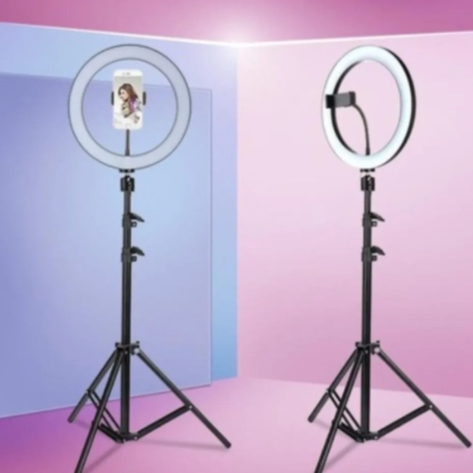Ring Light Iluminador 10 Polegadas Com Tripé De 2.10 Metro