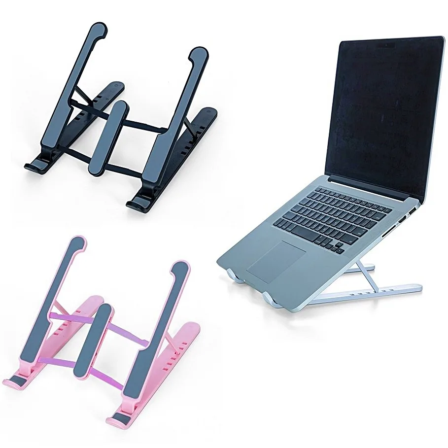 Suporte Para Notebook, Laptop, Multi-Posições, Ótima qualidade, Branco e Preto Dobrável